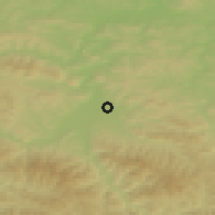 Shaded relief of the 50 km around Nowy Sącz, drawn from the GMTED2010 grid