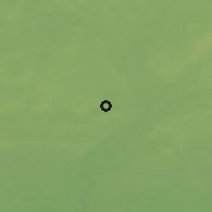 Shaded relief of the 48 km around Okonek, drawn from the GMTED2010 grid