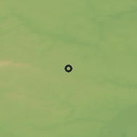 Shaded relief of the 49 km around Opatów, drawn from the GMTED2010 grid