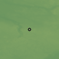 Shaded relief of the 48 km around Pełczyce, drawn from the GMTED2010 grid