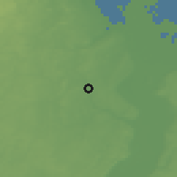 Shaded relief of the 48 km around Pelplin, drawn from the GMTED2010 grid