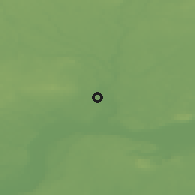 Shaded relief of the 48 km around Piła, drawn from the GMTED2010 grid