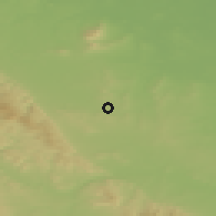Shaded relief of the 49 km around Piława Górna, drawn from the GMTED2010 grid