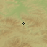 Shaded relief of the 50 km around Piwniczna-Zdrój, drawn from the GMTED2010 grid