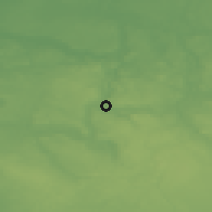 Shaded relief of the 48 km around Polanów, drawn from the GMTED2010 grid