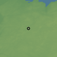 Shaded relief of the 48 km around Prabuty, drawn from the GMTED2010 grid