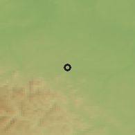 Shaded relief of the 49 km around Prudnik, drawn from the GMTED2010 grid