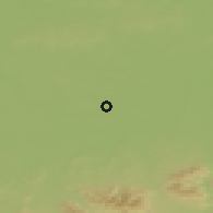 Shaded relief of the 50 km around Pszczyna, drawn from the GMTED2010 grid