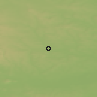 Shaded relief of the 49 km around Słomniki, drawn from the GMTED2010 grid