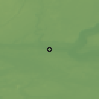 Shaded relief of the 48 km around Bydgoszcz, drawn from the GMTED2010 grid