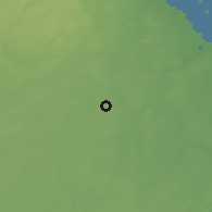 Shaded relief of the 48 km around Starogard Gdański, drawn from the GMTED2010 grid