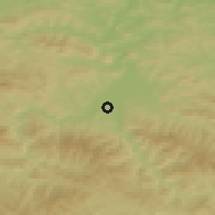 Shaded relief of the 50 km around Stary Sącz, drawn from the GMTED2010 grid