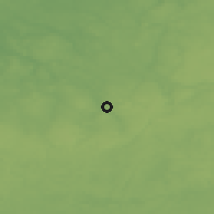 Shaded relief of the 48 km around Bytów, drawn from the GMTED2010 grid
