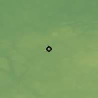 Shaded relief of the 48 km around Świdwin, drawn from the GMTED2010 grid