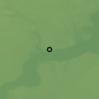 Shaded relief of the 48 km around Świecie, drawn from the GMTED2010 grid