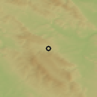 Shaded relief of the 49 km around Szczytna, drawn from the GMTED2010 grid