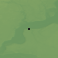 Shaded relief of the 48 km around Chełmno, drawn from the GMTED2010 grid