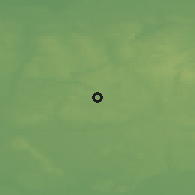 Shaded relief of the 49 km around Torzym, drawn from the GMTED2010 grid