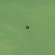 Shaded relief of the 49 km around Trzciel, drawn from the GMTED2010 grid