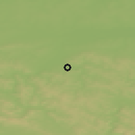Shaded relief of the 50 km around Tyczyn, drawn from the GMTED2010 grid