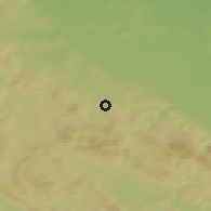 Shaded relief of the 49 km around Wałbrzych, drawn from the GMTED2010 grid