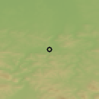 Shaded relief of the 50 km around Zakliczyn, drawn from the GMTED2010 grid