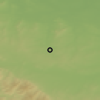 Shaded relief of the 49 km around Ziębice, drawn from the GMTED2010 grid