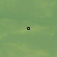 Shaded relief of the 49 km around Zielona Góra, drawn from the GMTED2010 grid