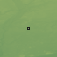Shaded relief of the 48 km around Złotów, drawn from the GMTED2010 grid