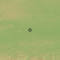 Shaded relief of the 50 km around Cracow, drawn from the GMTED2010 grid