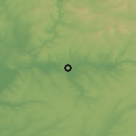 Shaded relief of the 53 km around Abrantes, drawn from the GMTED2010 grid