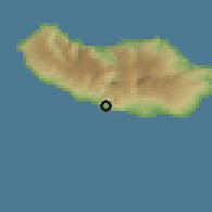 Shaded relief of the 56 km around Campanário, drawn from the GMTED2010 grid