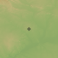Shaded relief of the 54 km around Campo Maior, drawn from the GMTED2010 grid