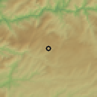 Shaded relief of the 53 km around Castro Daire, drawn from the GMTED2010 grid