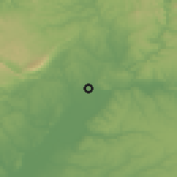 Shaded relief of the 53 km around Entroncamento, drawn from the GMTED2010 grid