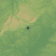 Shaded relief of the 53 km around Alcanena, drawn from the GMTED2010 grid
