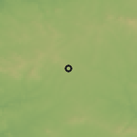 Shaded relief of the 54 km around Évora, drawn from the GMTED2010 grid