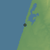 Shaded relief of the 53 km around Gafanha da Encarnação, drawn from the GMTED2010 grid