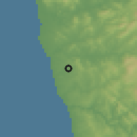 Shaded relief of the 53 km around Gemunde, drawn from the GMTED2010 grid