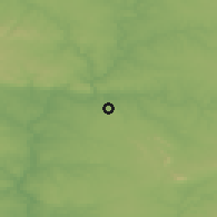 Shaded relief of the 54 km around Moura, drawn from the GMTED2010 grid