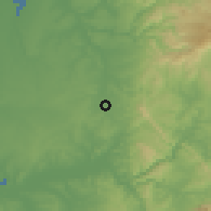 Shaded relief of the 53 km around Pampilhosa, drawn from the GMTED2010 grid