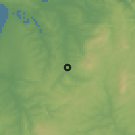 Shaded relief of the 53 km around Pombal, drawn from the GMTED2010 grid