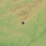 Shaded relief of the 53 km around Proença-A-Nova, drawn from the GMTED2010 grid