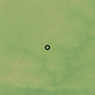 Shaded relief of the 54 km around Reguengos de Monsaraz, drawn from the GMTED2010 grid