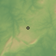 Shaded relief of the 53 km around Santa Catarina da Serra, drawn from the GMTED2010 grid