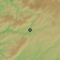 Shaded relief of the 53 km around São Pedro do Sul, drawn from the GMTED2010 grid