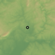 Shaded relief of the 53 km around Tomar, drawn from the GMTED2010 grid