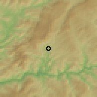 Shaded relief of the 53 km around Vila Real, drawn from the GMTED2010 grid