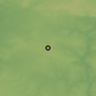 Shaded relief of the 54 km around Beja, drawn from the GMTED2010 grid