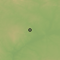 Shaded relief of the 54 km around Caia e São Pedro, drawn from the GMTED2010 grid
